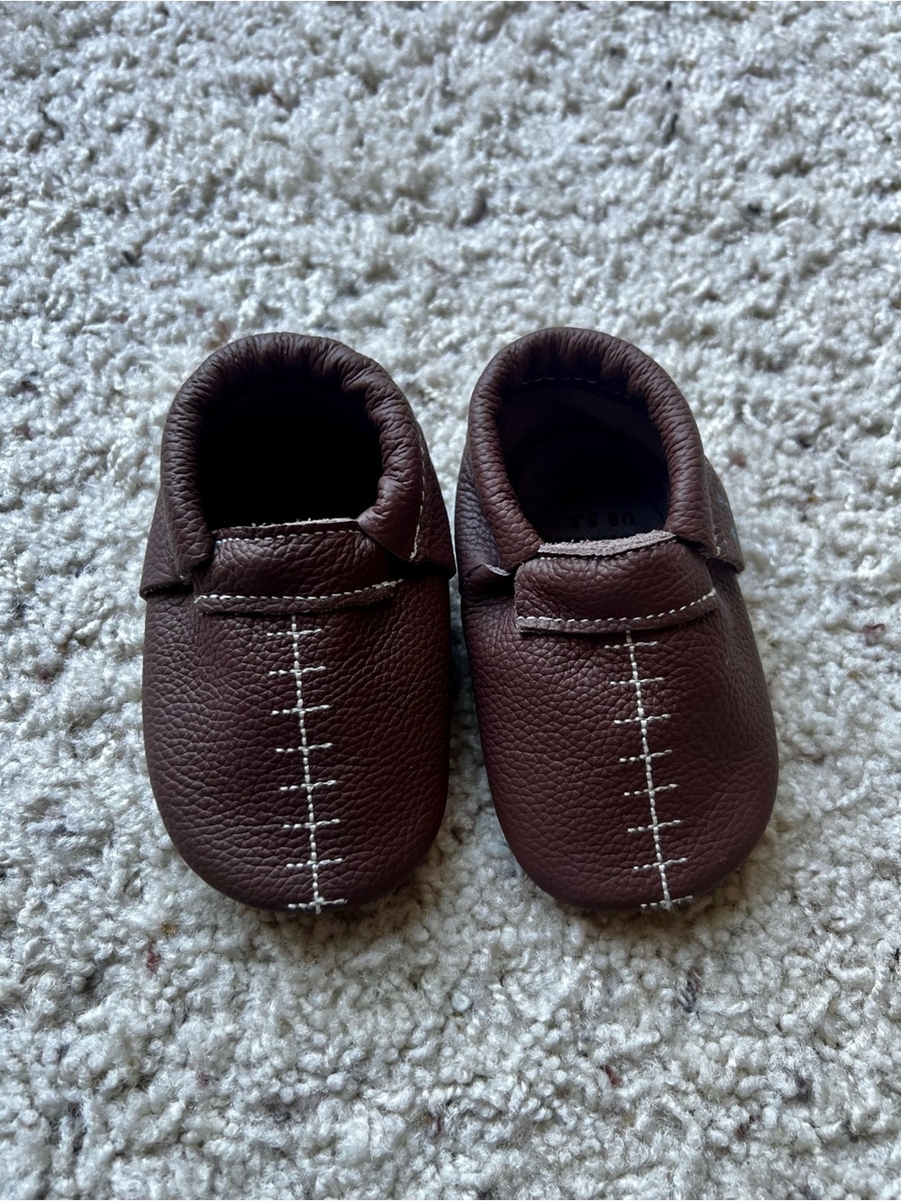 Bird Rock Baby Football Baby Moccasins size 5.5